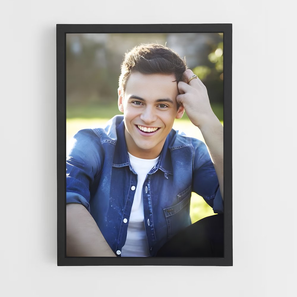 Poster Sourire de Tom – affiche Plongeon depuis une plateforme (vue 2)